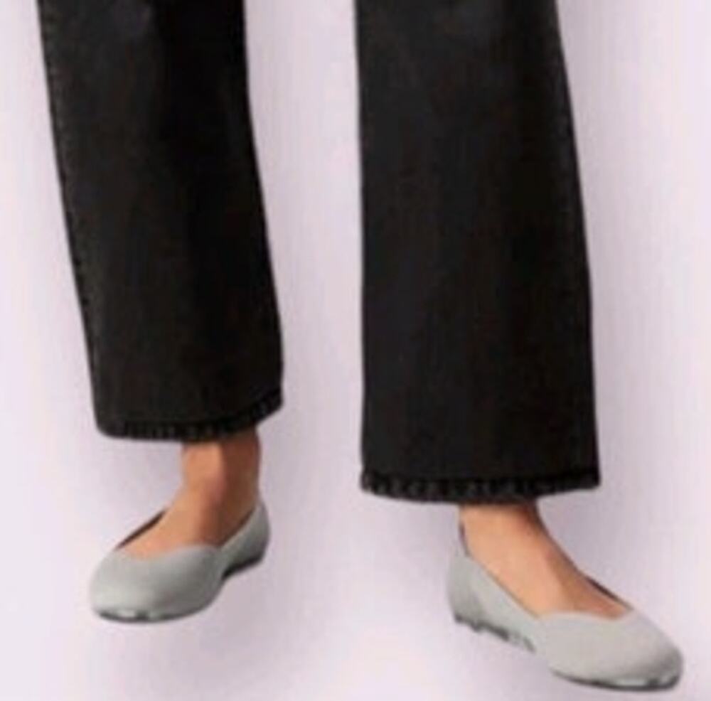 Rothy's The Flat Fawn Beige 7.5 Sustainable Knit Round Toe Ballet Flats